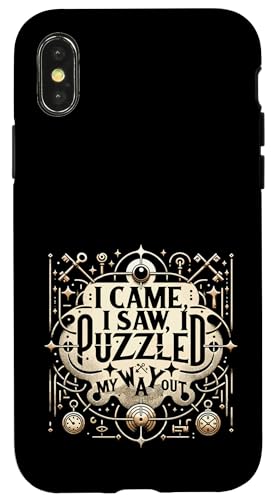 Ich kam, ich sah, ich rätselte, wie ich da rauskomme Hülle für iPhone X/XS Ich kam, ich sah, ich rätselte, wie ich da rauskomme Hülle für iPhone X/XS von Mystical escape room Puzzle Adventure
