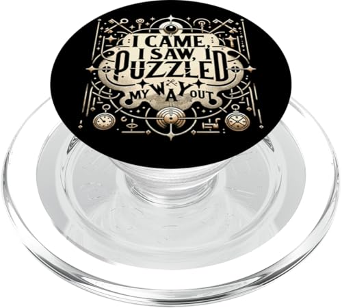 Ich kam, ich sah, ich rätselte, wie ich da rauskomme PopSockets PopGrip für MagSafe von Mystical escape room Puzzle Adventure