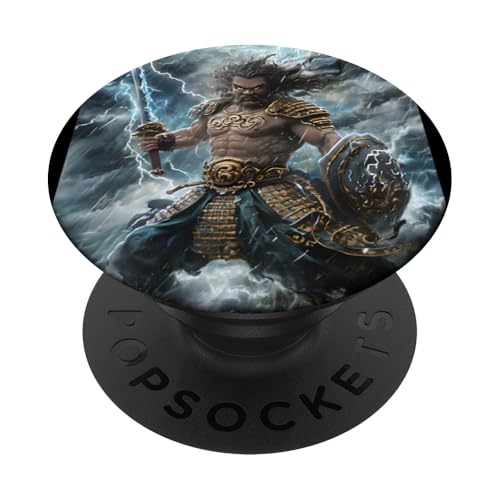 Krieger Japan Mythologie PopSockets Klebender PopGrip von Mythos Fabelwesen Geist Gott Geschenk