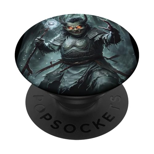 Magier Zauberer Japan Mythologie PopSockets Klebender PopGrip von Mythos Fabelwesen Geist Gott Geschenk