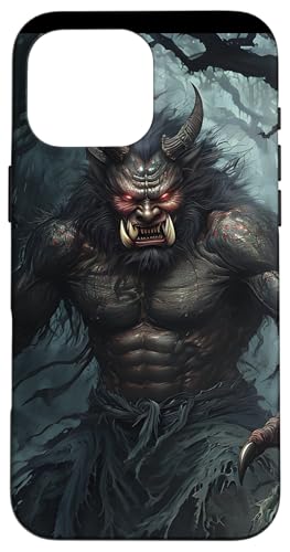 Oni Monster Japan Mythologie Hülle für iPhone 16 Pro Max von Mythos Fabelwesen Geist Gott Geschenk