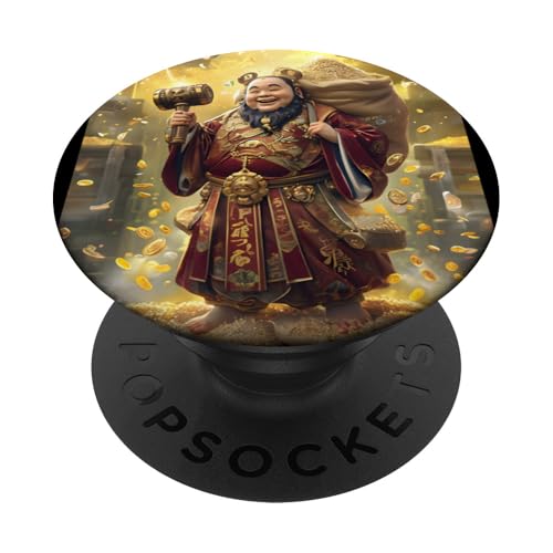 Tsai Shen China Mythologie PopSockets Klebender PopGrip von Mythos Fabelwesen Geist Gott Geschenk