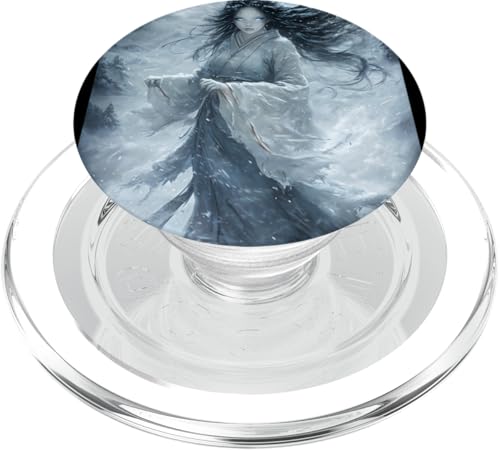 Yuki Onna Japan Mythologie PopSockets PopGrip für MagSafe von Mythos Fabelwesen Geist Gott Geschenk