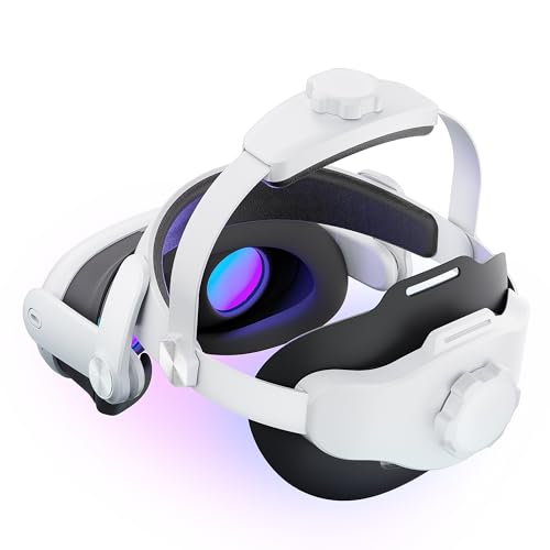 Mytrix Halo-Kopfgurt für Meta Quest 3, Verstellbarer Doppelknopf-Kopfgurt für alle Kopfformen, Komfortables VR-Headset-Gurtzubehör, Ersatz für Elite/Stock-Gurt von Mytrix