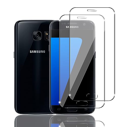 Mzhki 2 Stück Schutzfolie für Samsung Galaxy S7, HD Glas Displayschutz, 9H-Härte, Anti-Kratzer, Ultra-klar Panzer Schutz Glas für Samsung Galaxy S7 von Mzhki