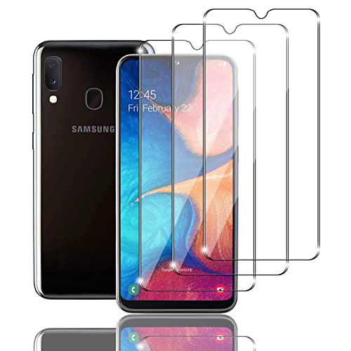 Mzhki 3 Stück Schutzfolie für Samsung Galaxy A20E, für panzerglas HD Glas Displayschutz, 9H-Härte, Anti-Kratzer, Ultra-klar Panzer Schutz Glas für Samsung Galaxy A20E von Mzhki