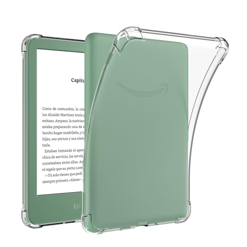 Transparente Schutzhülle für Kindle Basic 11. Generation 2024 15,2 cm (6 Zoll) Tablet (nicht für Paperwhite/Oasis), transparente, weiche TPU-Hülle, stoßfestes Silikon, dünn, kratzfest, transparent von Mzoisrk