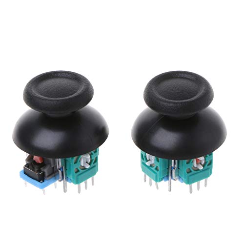 2 STÜCKE 3D Analog Joystick Ersatz, Joystick Controller Joysticks Kompatibel für Playstation 4 PS4 Wireless Game Controller Thumb Sticks Controller Joypad Left Right Gamepad Sensor Repair Axis von N+B