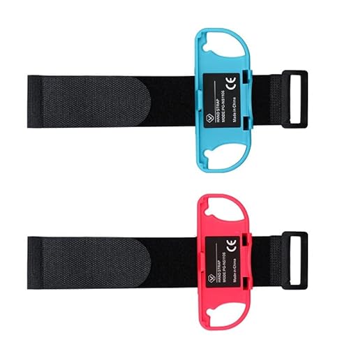 2PCS/Set Handschlaufe kompatibel für Switch Joy-Con Controller, Handschlaufen Armband Handschlaufen kompatibel für Just Dance Spiel verstellbares Armband elastisches Handband für Kinder Erwachsene von N+B