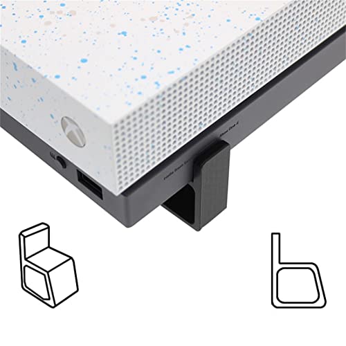 4 Stück Kühlständer Kompatibel für Xbox One/Series/X, Spielkonsole, Horizontale Version, Erhöhungshalterung (Schwarz) von N+B