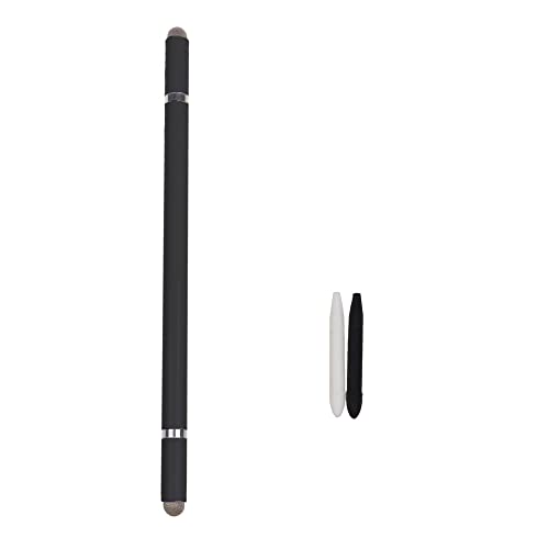 4-in-1-Stylus-Stifte für Touchscreens, Tablets, Mobiltelefon, S-Stift, Stift mit runden Doppelspitzen, Stylus-Stift mit Zwei Kopfenden zum Zeichnen und Schreiben (Schwarz) von N+B