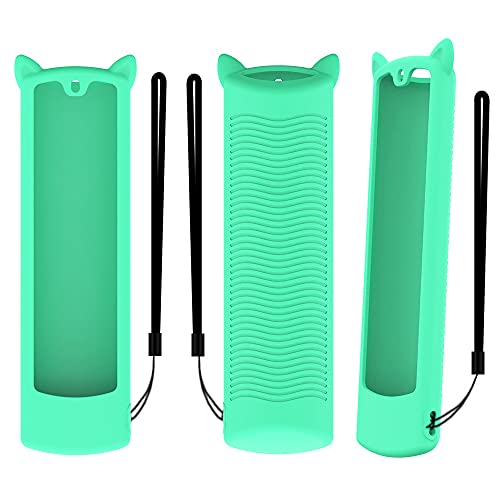 Fernbedienungshülle Kompatibel für Amazon Alexa Voice Remote (3rd Gen) Fire 4K TV Fernbedienungsschutzhülle Silikonhülle Rutschfester Fernbedienungshüllenschutz (Eisblau) von N+B