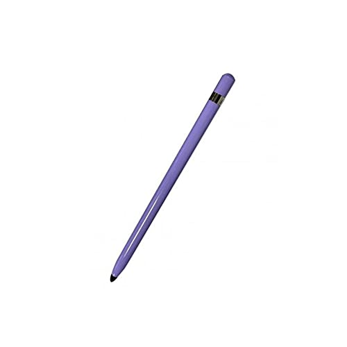 Kapazitiver Stylus-Stift mit hoher Empfindlichkeit, trinkbarer S-Stift-Ersatz mit Doppelkopf-Touch-Design, weicher Spitze, Schreiben, Zeichnen, Touchscreen-Bleistift, für Smartphone-Tablets (lila) von N+B