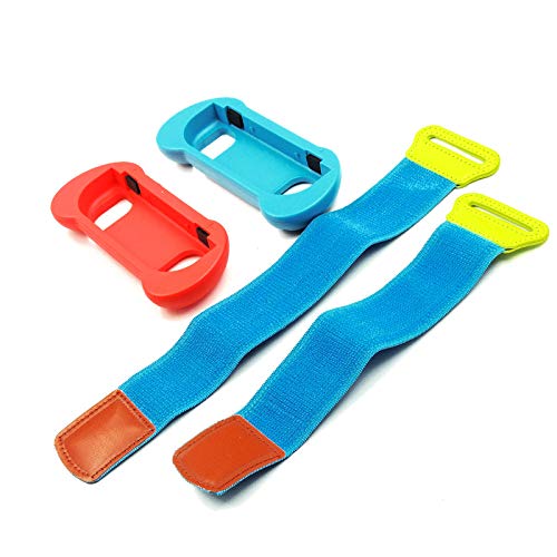 N+B 2PCS/Set Handschlaufe kompatibel für Switch NS Controller, 2-in-1 Handgelenkschlaufen Griffband Handschlaufen kompatibel für Just Dance Game Armband Elastisches Handband für Kinder Erwachsene von N+B