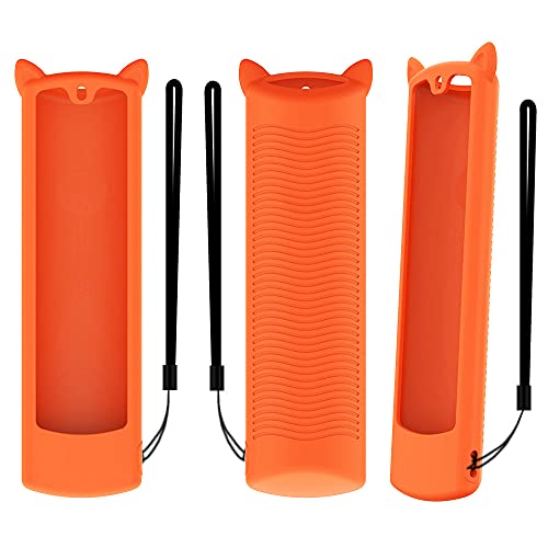 N+B Fernbedienungsabdeckung Schutzhülle für Amazon Alexa-Sprachfernbedienung (3. Generation) Fire 4K-Fernseher, Silikon-Anti-Rutsch-Schutzfolie für die Fernbedienung (orange) von N+B