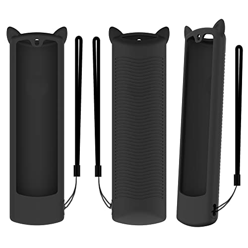 N+B Fernbedienungsabdeckung Schutzhülle für Amazon Alexa-Sprachfernbedienung (3. Generation) Fire 4K-Fernseher, Silikon-Anti-Rutsch-Schutzfolie für die Fernbedienung (schwarz) von N+B