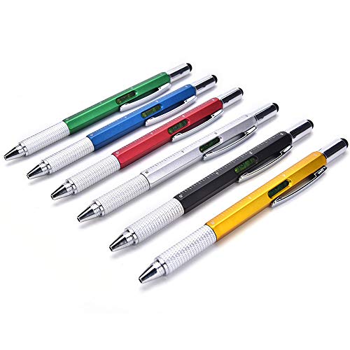 Nagelneu 6 in 1 Touchscreen Stift Kapazitiver Stift Fasermaschenstift mit hoher Empfindlichkeit für alle universellen Touchscreen-Geräte (Schwarz) von N+B