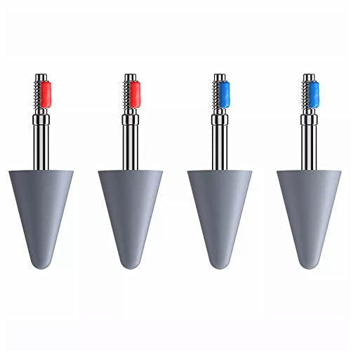 Stylus-Stiftspitzen, Ersatzspitzen für Stylus-Stifte, kompatibel mit Huawei M-Pencil/Honor Magic-Pencil, Touchscreen-Stylus-Stift, Disc-Spitze, S-Pen-Stiftspitze (2pcs red X 2pcs Blue) von N+B