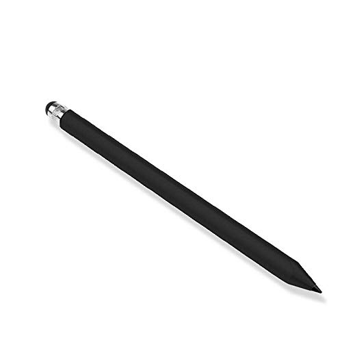 Trinkbarer Stylus-Stift für Touchscreens, universeller S-Pen-Ersatz mit hochempfindlichem Doppelkopf-Design, für alle widerstandsfähigen Mobiltelefone und Tablets (schwarz) von N+B