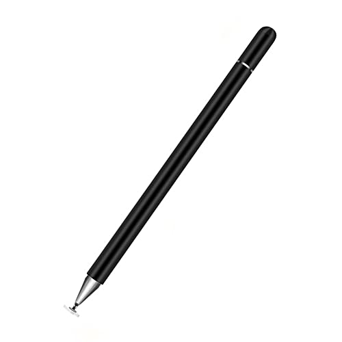 Universelle kapazitive Touch-Eingabestifte, hochempfindlicher S-Stift mit transparenter Scheibe, magnetischer Kappe, digitaler Stift, für Handy-Tablet und andere kapazitive Touchscreens (schwarz) von N+B