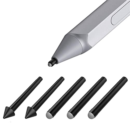 5 Stück Original Stiftspitzen Stylus Ersatz Spitze HB HB HB 2H 2H Ersatz-Kit Kompatibel für Surface Pro 7/6/5/4/Book/Studio/Go von N+C