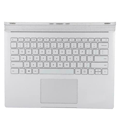 Tastatur Leistungsbasis 1835 Kompatibel für Microsoft Surface Book 2nd Gen 13.5" GTX 1050, Ersatz-Tastaturbasis Silber von N+C