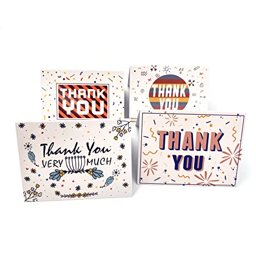 20 thank you cards with 4 different designs on the front,dankeskarten supplied with envelopes., white von N\A