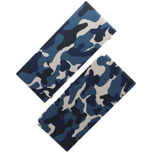 Deal4GO Ober- und Untergehäuse Abdeckplatte für Vorder- und Rückseite, Ersatz für Nintendo 3DS-Konsole, Camouflage-Blau von N\A