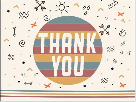 NA 20 thank you cards with 4 different designs on the front,dankeskarten supplied with envelopes. von N\A