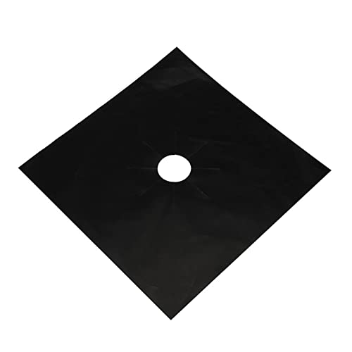 N/AX 2 x Universal-Herdbrenner-Abdeckungen für Ofenbrenner, wiederverwendbar, schwarz von N/AX
