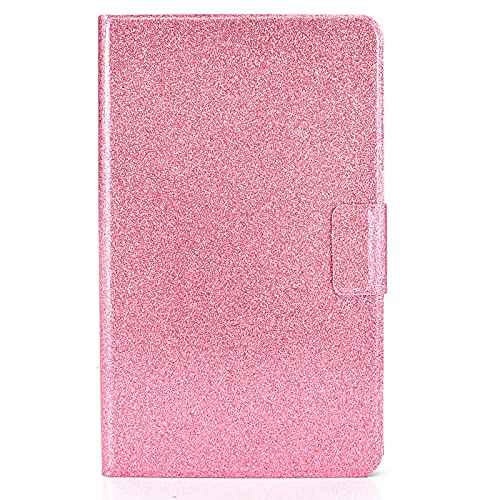 JIan Ying Hülle für Samsung Galaxy Tab A8 10.5 (2021) SM-X200 X205 Glänzend Dünn Cover Rosa Glitzer von N\B