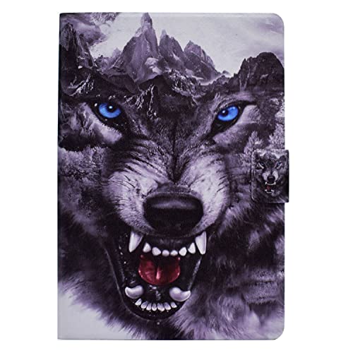 JIan Ying Schutzhülle für Samsung Galaxy Tab A 9.7 SM-T555 SM-T550 Tablet Slim Léger Stand Cover Wolf Hund von N\B