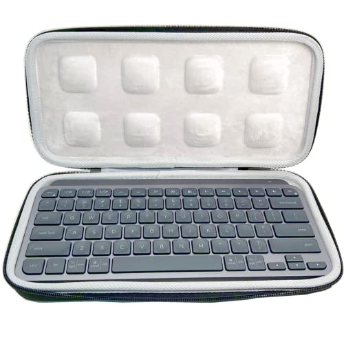 Reise Hartschalenkoffer für Logitech MX Keys, Minimalistische, Kabellose, Beleuchtete Mini Tastatur, Aufbewahrungstasche für Tastatur (nur Tasche) von N//B