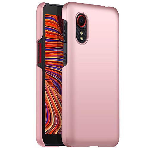 Amosry Kompatibel mit Samsung Galaxy Xcover 5 Hülle, Slim Fit, Anti-Fall, Reibungswiderstand, Hard Case, für Samsung Galaxy Galaxy Xcover 5 (Roségold) von N\C