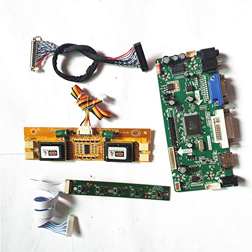 Für LM170E01-A4/A5 LVDS 30-poliges CCFL-LCD-Monitor-Panel, M.NT68676 Bildschirm-Controller-Laufwerksplatte, 1280 x 1024, 43,2 cm (17 Zoll), HDMI+VGA+DVI, DIY-Kit (LM170E01-A5) von N\C