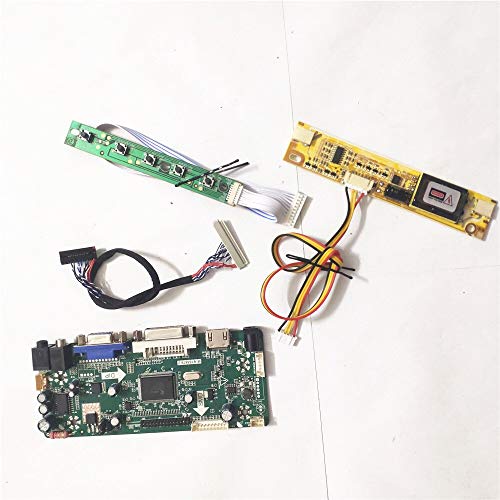 Für LM170E03-TLJ1/TLJ5 LCD-Monitor-Panel M.NT68676 Bildschirm Controller Drive Board HDMI + VGA + DVI LVDS 30Pin CCFL 1280 x 1024 43,2 cm Kit (LM170E03-TLJ1) von NC