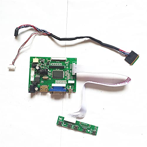 Für N101LGE-L11/L21/L31/L41 LVDS 40-Pin 10,1 Zoll WLED LCD Bildschirm 1024 * 600 Tastatur + HDMI-kompatibel + VGA + 2AV Controller DIY (N101LGE-L21) von N\C