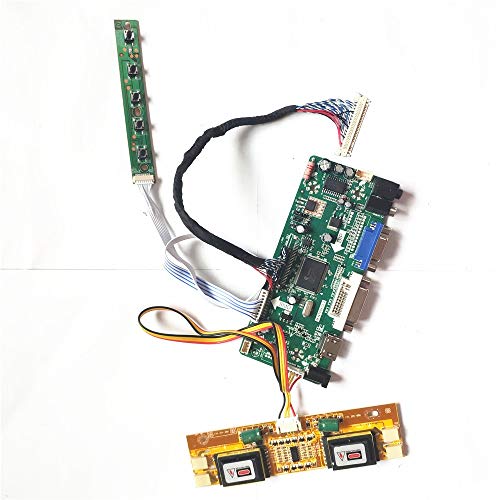 HT15X15-D00/D01 1024 x 768 15-Zoll-LCD-Panel-Monitor HDMI + VGA + DVI M.NT68676 Bildschirmlaufwerk Controller Board CCFL LVDS 20-poliges DIY-Kit (HT15X15-D00) von N\C