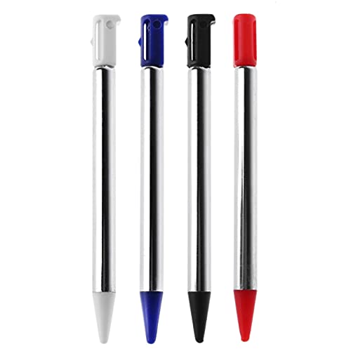 Kurze verstellbare Stifte Stifte für 3DS DS ausziehbarer Stylus Touch Pen (Weiß) von N\C