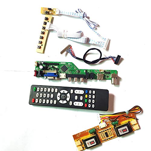 M190EG02 V0 V1 T.V53 Laufwerkskartenplatine HDMI VGA USB AV RF LVDS 4CCFL 30Pin Tastatur + Fernbedienung + Wechselrichter LCD Panel Monitor DIY Kit (M190EG02 V0) von N\C