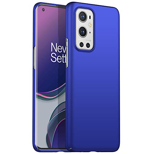 NC NC Amosry Schutzhülle für OnePlus 9 Pro, ultradünn, Mattes Finish, langlebig und robust, vollständiger Schutz, stoßfest, Hartschale, PC, Schutzhülle für OnePlus 9 Pro (blau) von N\C