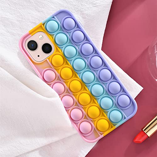 NC YXKJ - Hülle Kompatibel mit iPhone 13 Mini (5.4), [Dekompression] Ultradünnes Weiches TPU Silikon Anti-Scratch Hülle Bubble Sensory Anti-Stress Handyhülle - Farbe von N\C