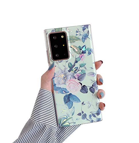 Sunswim für Galaxy Note 20 Hülle 5G 6,7 Zoll Marmor Handyhülle für Frauen Mädchen Sparkle Glitter Slim Fit Weiches Gummi Silikon TPU Bumper Stoßfest Schutzhülle für Samsung Galaxy Note 20 2020-Rose von N\C