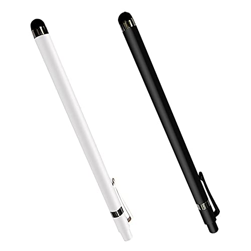 Touchscreen-Stift Doppelte Spitzen Empfindlich Kapazitiver Touchscreen-Stylus-Stift für iPad Telefon Tablet-Zubehör Aluminium-Legierung Kunststoff (Weiß) von NC