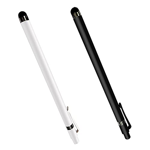 Touchscreen-Stift Doppelte Spitzen Empfindlich Kapazitiver Touchscreen-Stylus-Stift für iPad Telefon Tablet-Zubehör Aluminium-Legierung Kunststoff (schwarz) von N\C