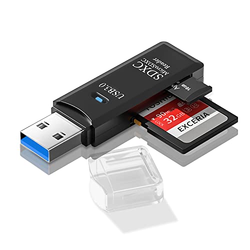 USB 3.0 Kartenleser, Seminer High Speed 2-Slot USB 3.0 Lese/Schreibgerät für alle SD, SDHC, SDXC, Micro SD, Micro SDHC, Micro SDXC von N//C