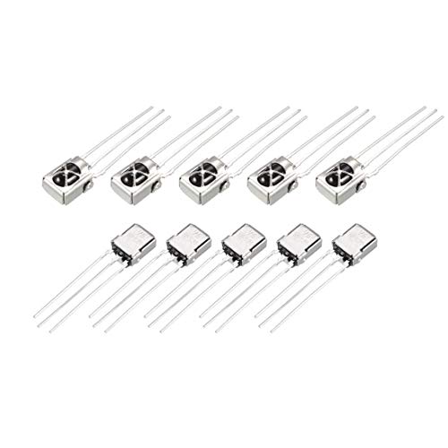 N/D VS1838 IR-Empfänger, 10 m - 15 m, 38 kHz, Infrarot-Diode für Arduino, 10 Stück von N/D