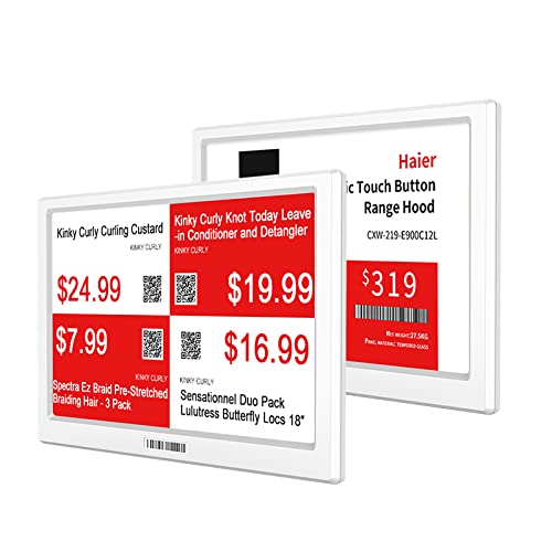 YAL75 YalaTech ESL weiß Supermarkt E-Ink-Display E-Paper ESL Preisschild kabelloses elektronisches Regaletikett 7,5" Lite-Serie von N\O