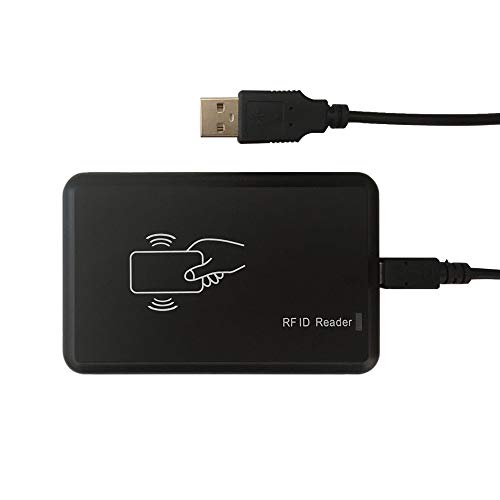 RFID-Lesegerät USB-Reader 125 KHz für EM4100 & 1326 Familien-Näherungskarten als USB-Tastatur-Eingang für Raspberry Pi Linux Android Win Mac iOS + 3 Karten von N / A