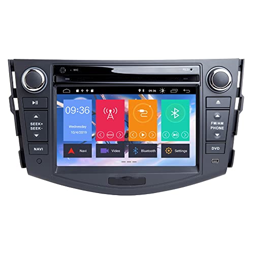 BOOYES für Toyota RAV4 2006-2012 Android 12 Double Din 7" Auto DVD-Player Multimedia GPS-Navigation Auto Radio Stereo Auto Auto Play/TPMS/OBD / 4G WiFi/DAB/SWC von N A